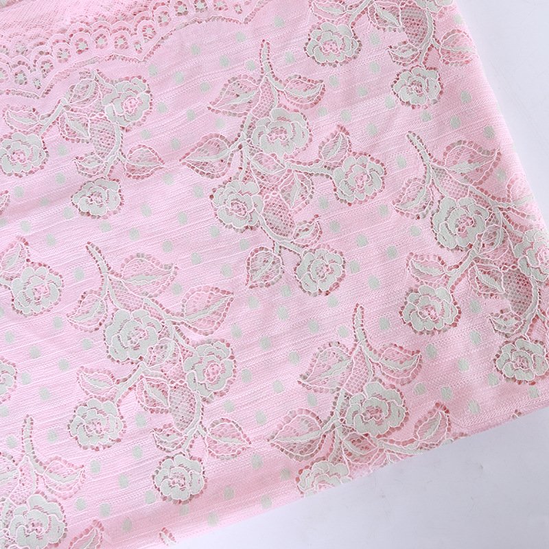 Lace Fabric Cutwork Jacquard Polyester for Bridal Wholesale Supplier 9